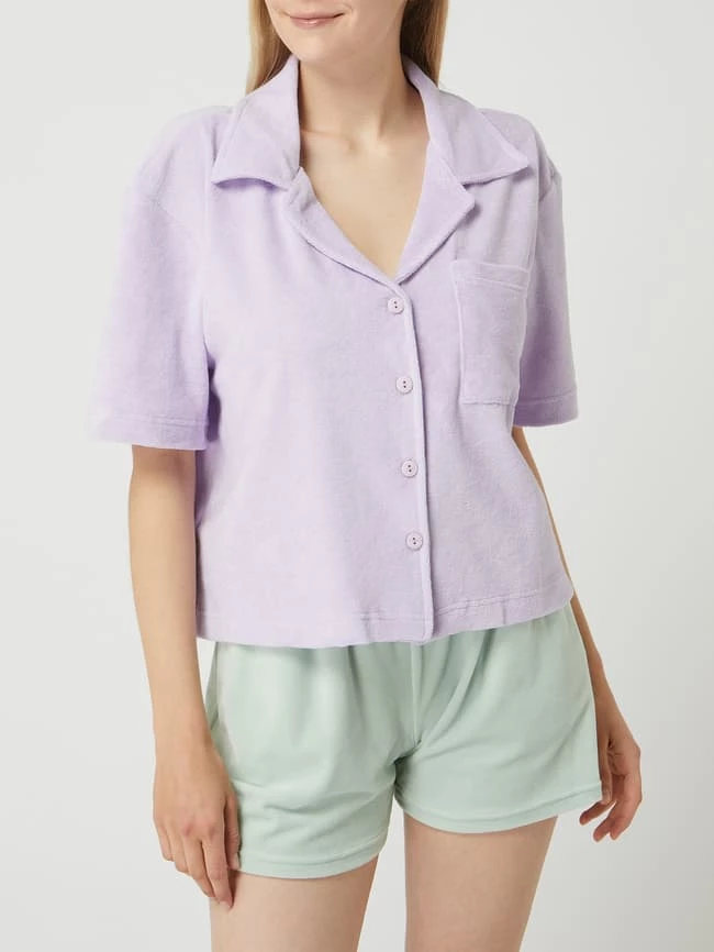 Mango Pyjama-Oberteil Aus Frottee Modell 'Towel' - Purple 6 Mango Pyjama-Oberteil Aus Frottee Modell 'Towel' - Purple – Bild 4