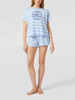 Lauren Ralph Lauren Pyjama Mit Streifenmuster - Blau