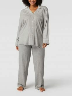 Lauren Ralph Lauren Pyjama Mit Brand-Stitching - Mittelgrau