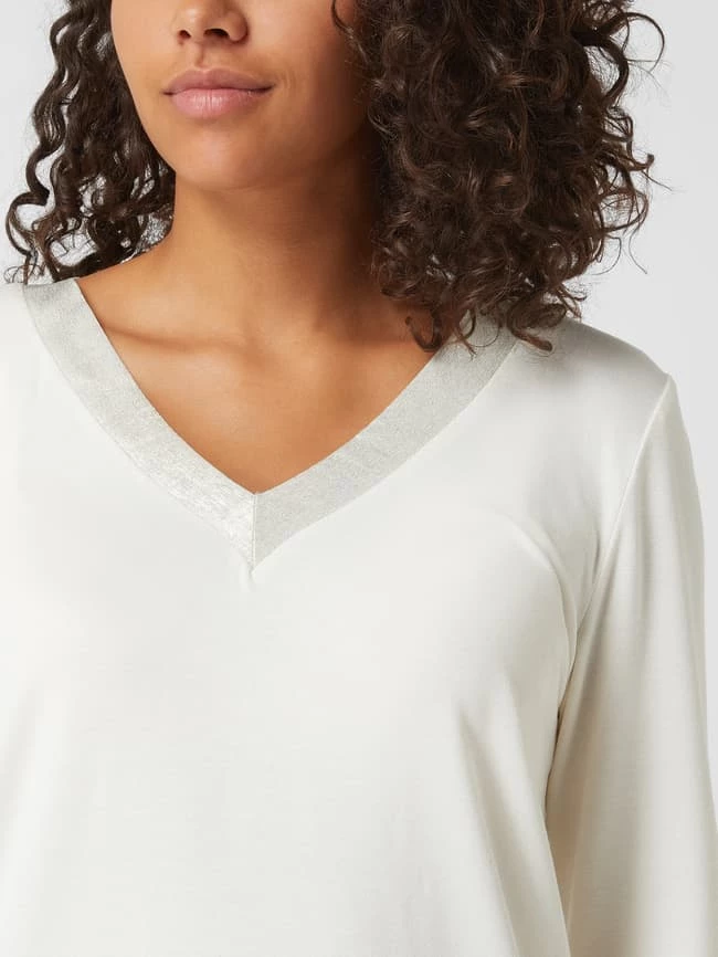 Chiara Fiorini Pyjama Mit Kontrastbesatz - Offwhite 5 Chiara Fiorini Pyjama Mit Kontrastbesatz - Offwhite – Bild 3