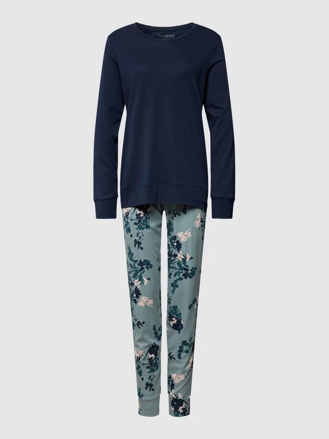 Schiesser Pyjama Aus Baumwoll-Modal-Mix - Rauchblau 4 Schiesser Pyjama Aus Baumwoll-Modal-Mix - Rauchblau – Bild 2