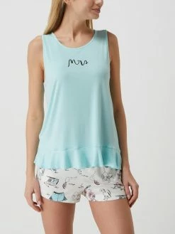 KATE SPADE Pyjama Aus Modal-Elasthan-Mix - Hellblau