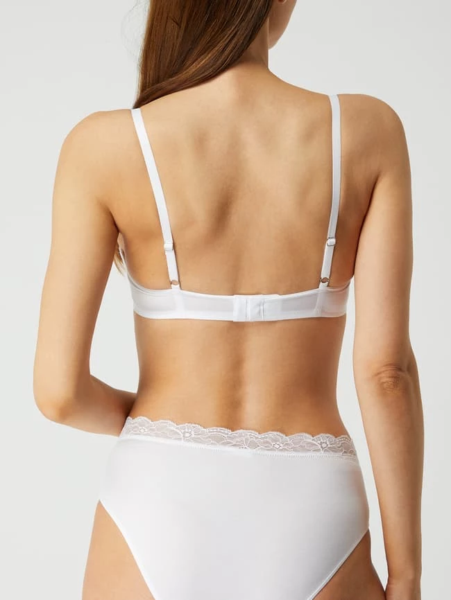 Hanro Soft-BH Mit Wattierten Cups Modell 'Cotton Lace Light' - Weiß 8 Hanro Soft-BH Mit Wattierten Cups Modell 'Cotton Lace Light' - Weiß – Bild 6