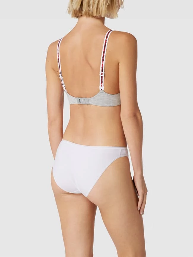 TOMMY HILFIGER BH Mit Label-Details Modell 'Triangle' - Hellgrau Meliert 6 TOMMY HILFIGER BH Mit Label-Details Modell 'Triangle' - Hellgrau Meliert – Bild 4