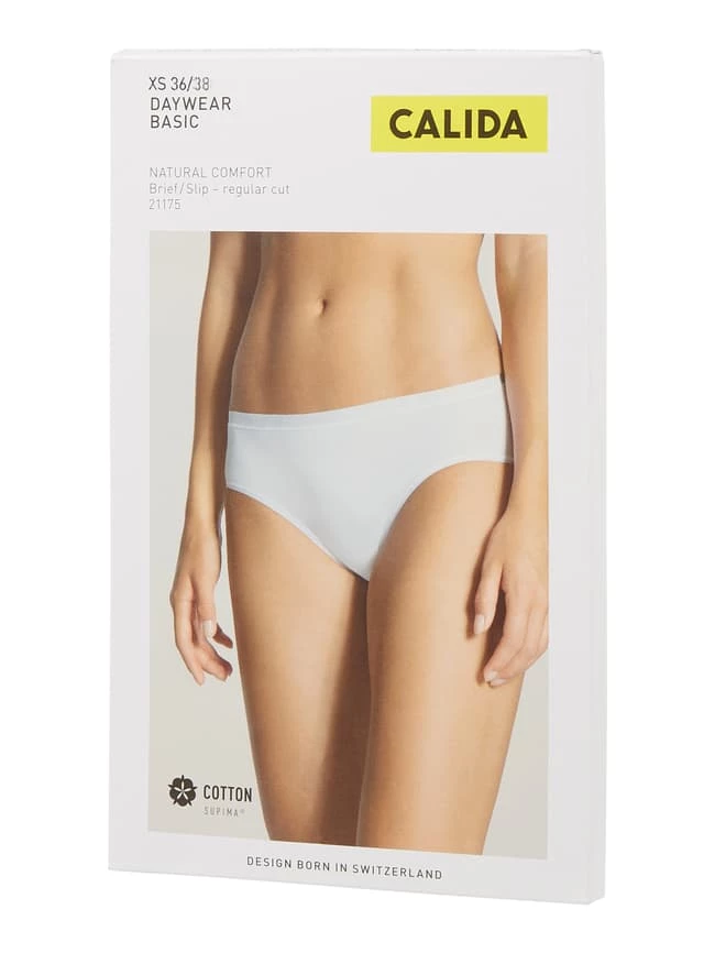 Calida Regular Fit Slip Mit Stretch-Anteil Modell 'Natural Comfort' - Weiß 5 Calida Regular Fit Slip Mit Stretch-Anteil Modell 'Natural Comfort' - Weiß – Bild 3