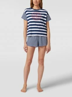 Lauren Ralph Lauren Pyjama Mit Streifenmuster - Marineblau