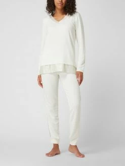 Chiara Fiorini Pyjama Mit Kontrastbesatz - Offwhite