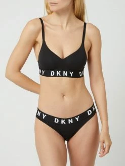 DKNY Bralette Aus Jersey Mit Push-up-Effekt - Schwarz