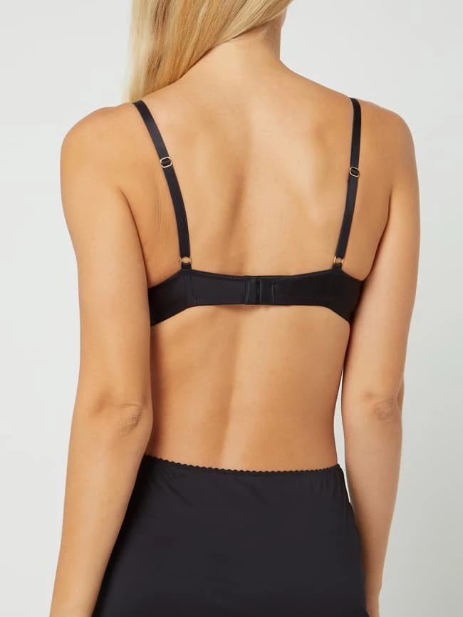 Hanro T-Shirt-BH Aus Satin - Bügellos - Schwarz 8 Hanro T-Shirt-BH Aus Satin - Bügellos - Schwarz – Bild 6