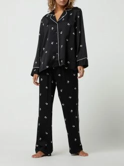 Karl Lagerfeld Pyjama Aus Viskose - Schwarz